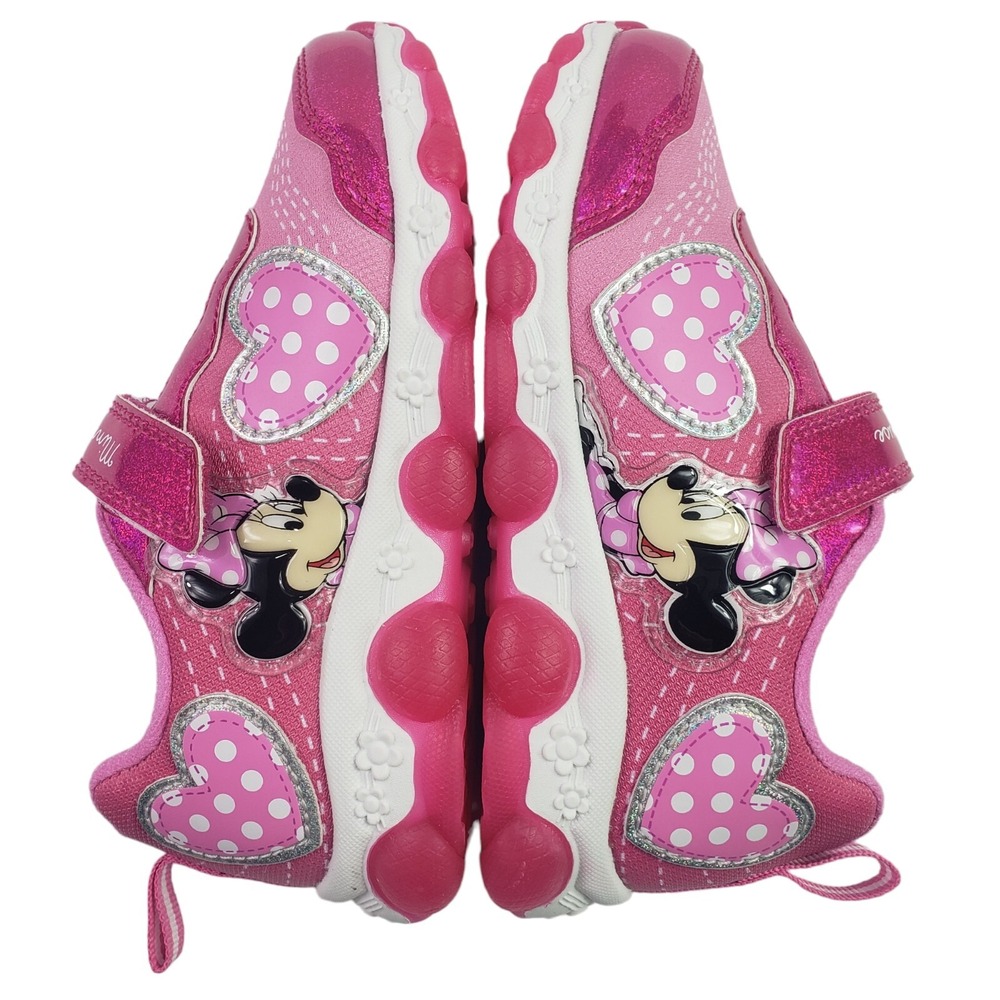 Disney Girls' Minnie Mouse Shoes LED Light Up Shoes Pink Size 8 (16 Cent) New - Picture 2 of 16